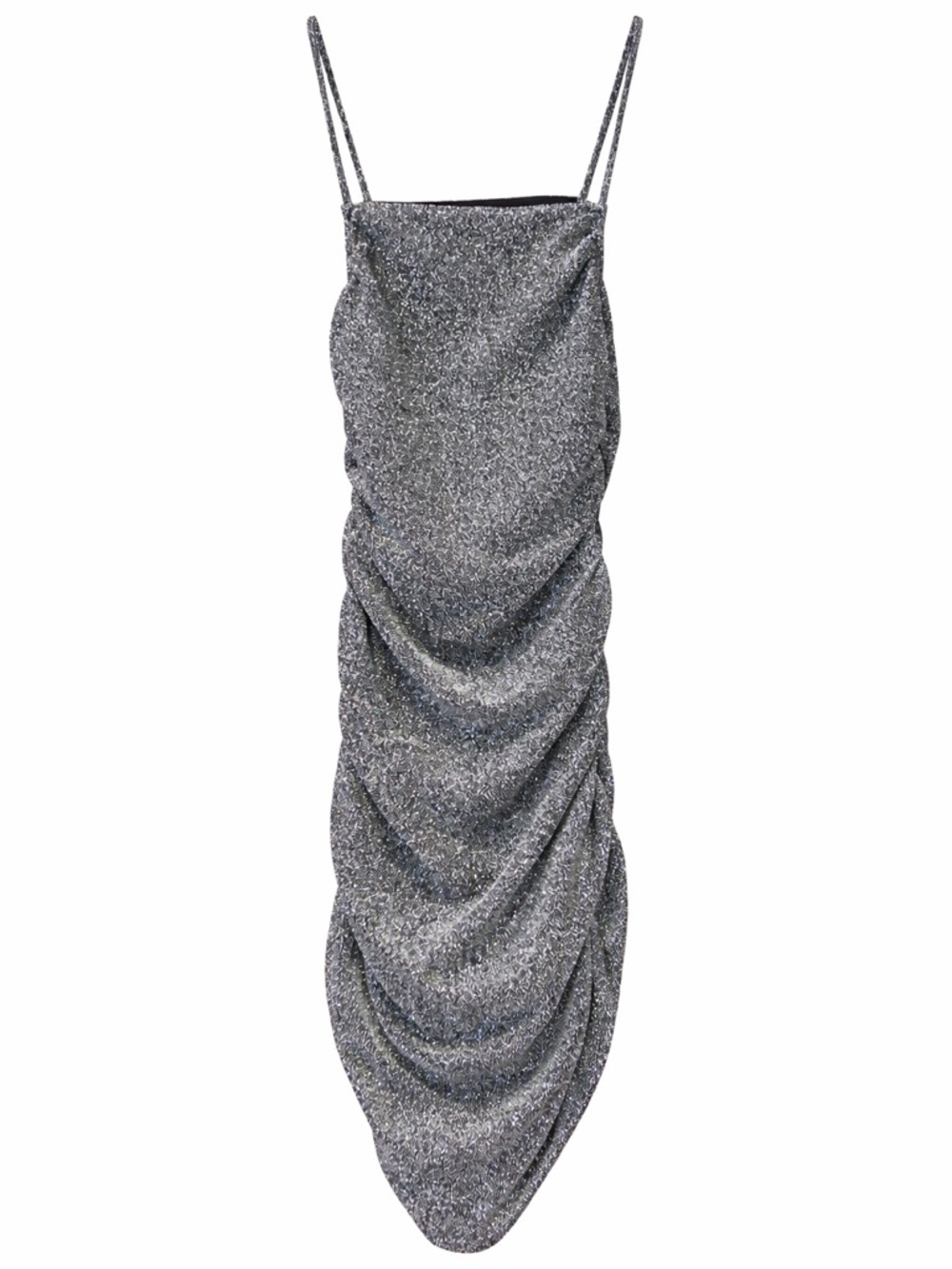 H&M Divided Women’s Silver Metallic Sparkle Dress Size XS Party Bodycon